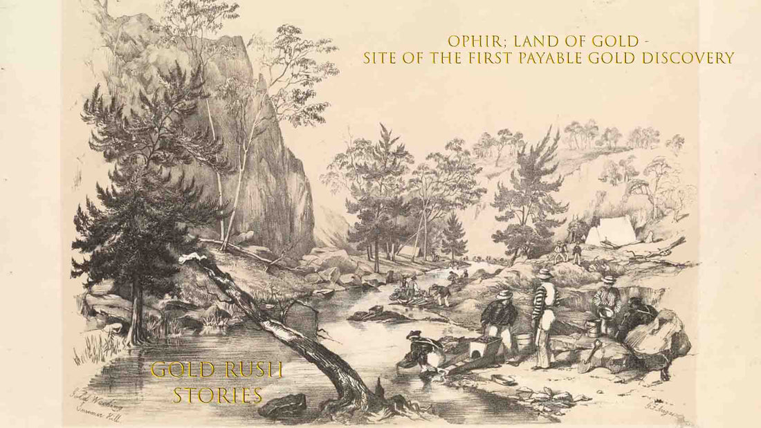GOLD RUSH STORIES - PART 19 - OPHIR; LAND OF GOLD - SITE OF THE FIRST PAYABLE GOLD DISCOVERY