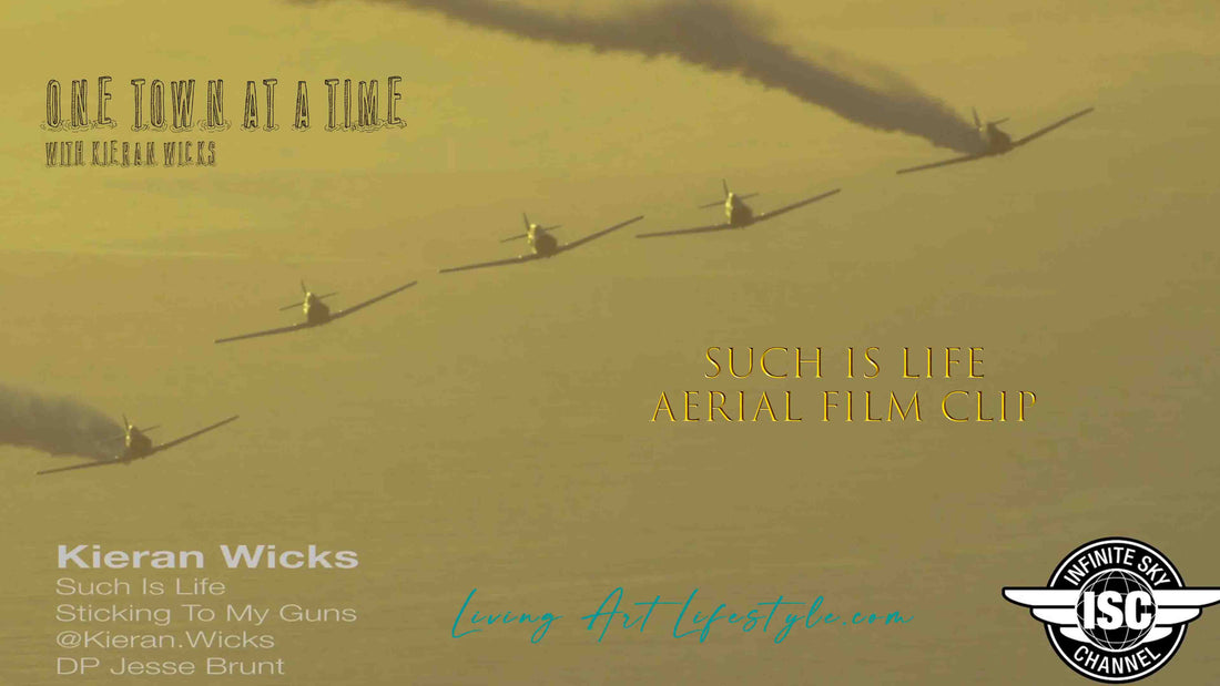 Such if Life by Kieran Wicks - Aerial Film Clip - Still War Planes in flight over ocean
