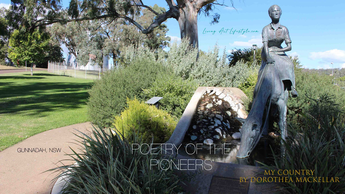 Dorothea Mackellar Memorial Tribute Statue in Gunnedah NSW Author poet of My Country