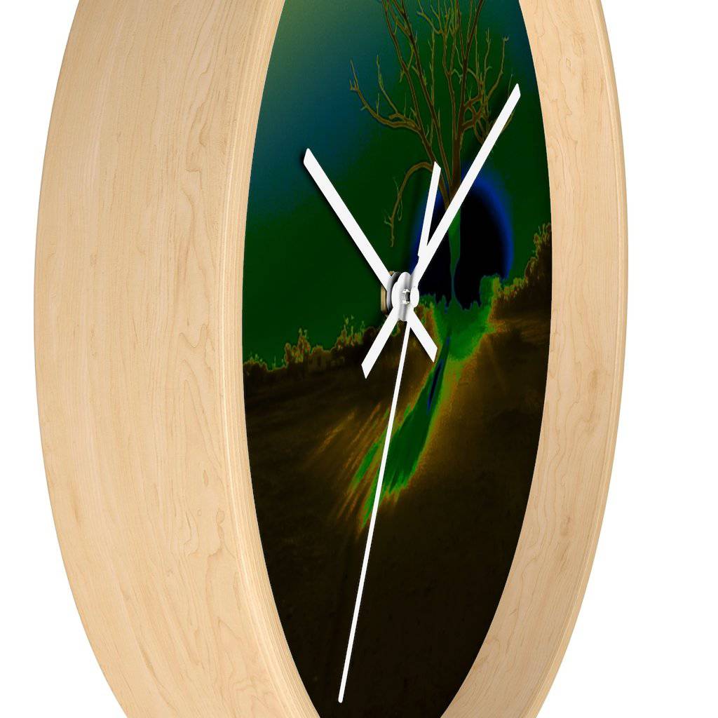 Wall Clock - Neon Tree V - LIVINGARTLIFESTYLE - GIFT IDEA - CHRISTMAS PRESENT