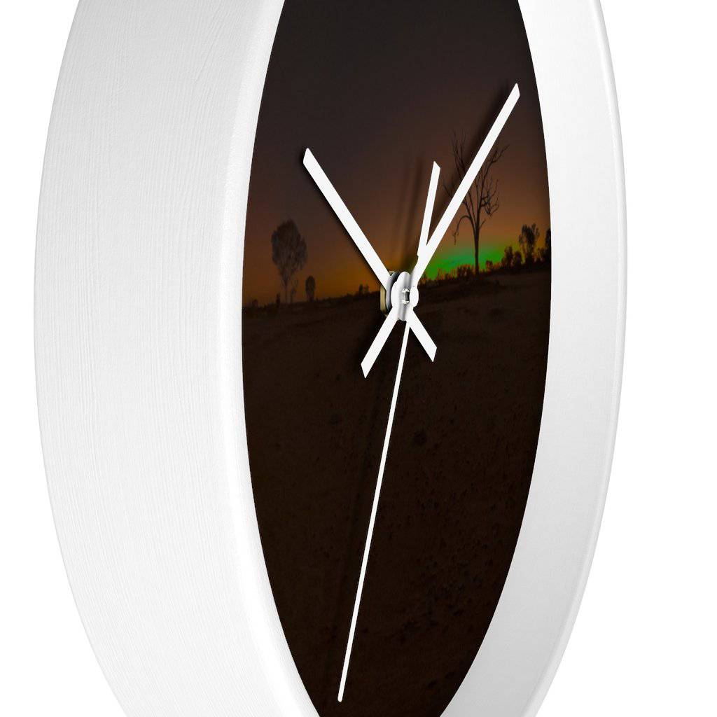 Wall Clock - Neon Tree XII - LIVINGARTLIFESTYLE - GIFT IDEA - CHRISTMAS PRESENT