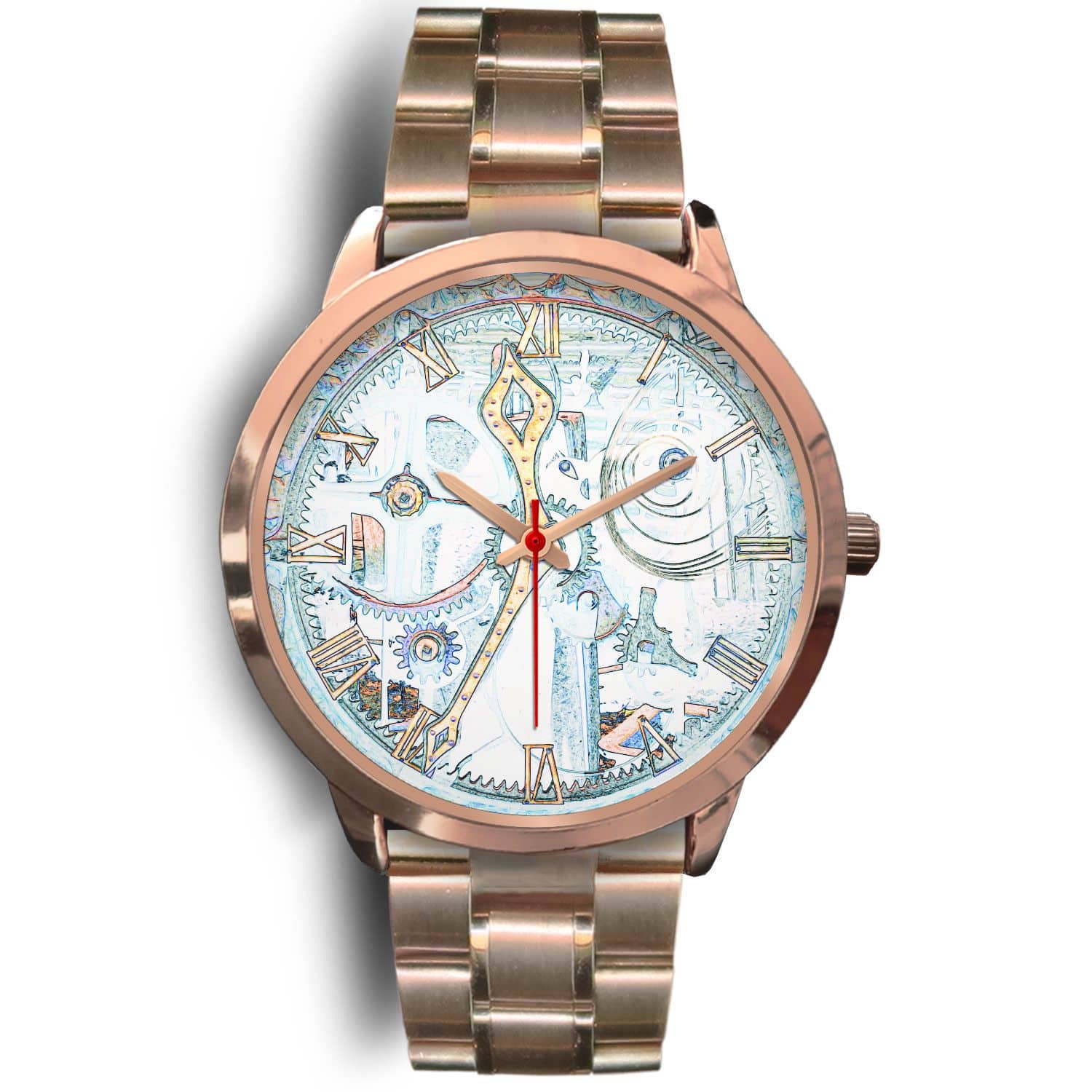 ROSE GOLD WATCH - FROZEN IN TIME - LIVINGARTLIFESTYLE