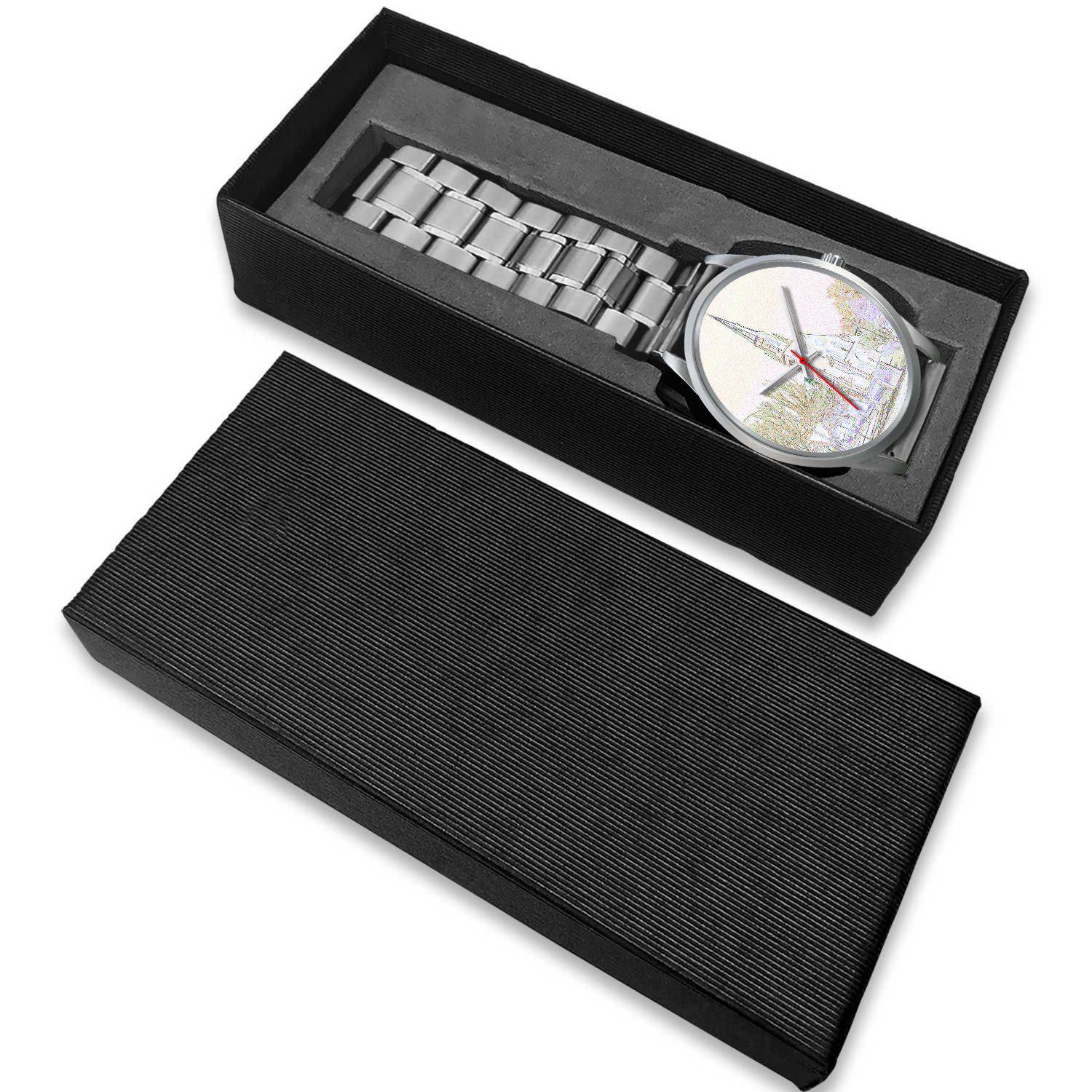 SILVER WATCH - WHITE CHAPEL - LIVINGARTLIFESTYLE
